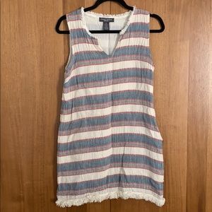 Fringe striped dress